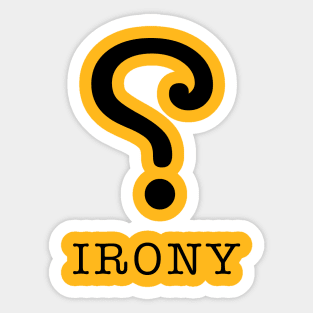 Irony Symbol Sticker